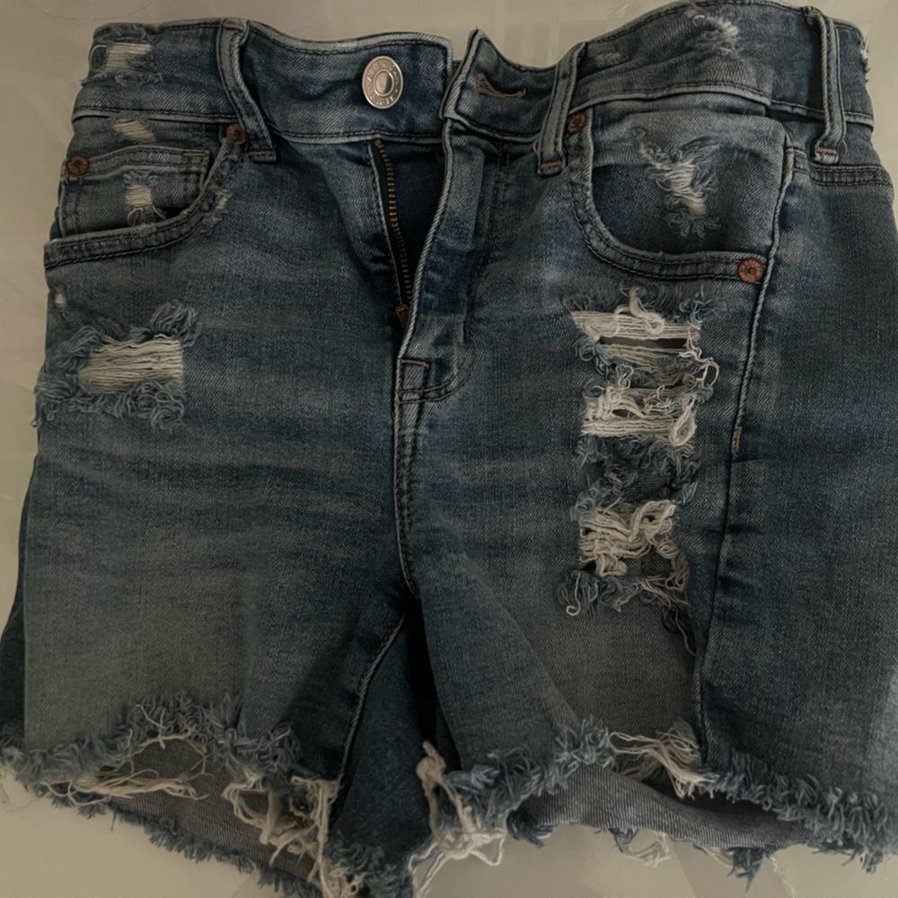 American Eagle Next Level High Waisted Denim Shorts Size 4